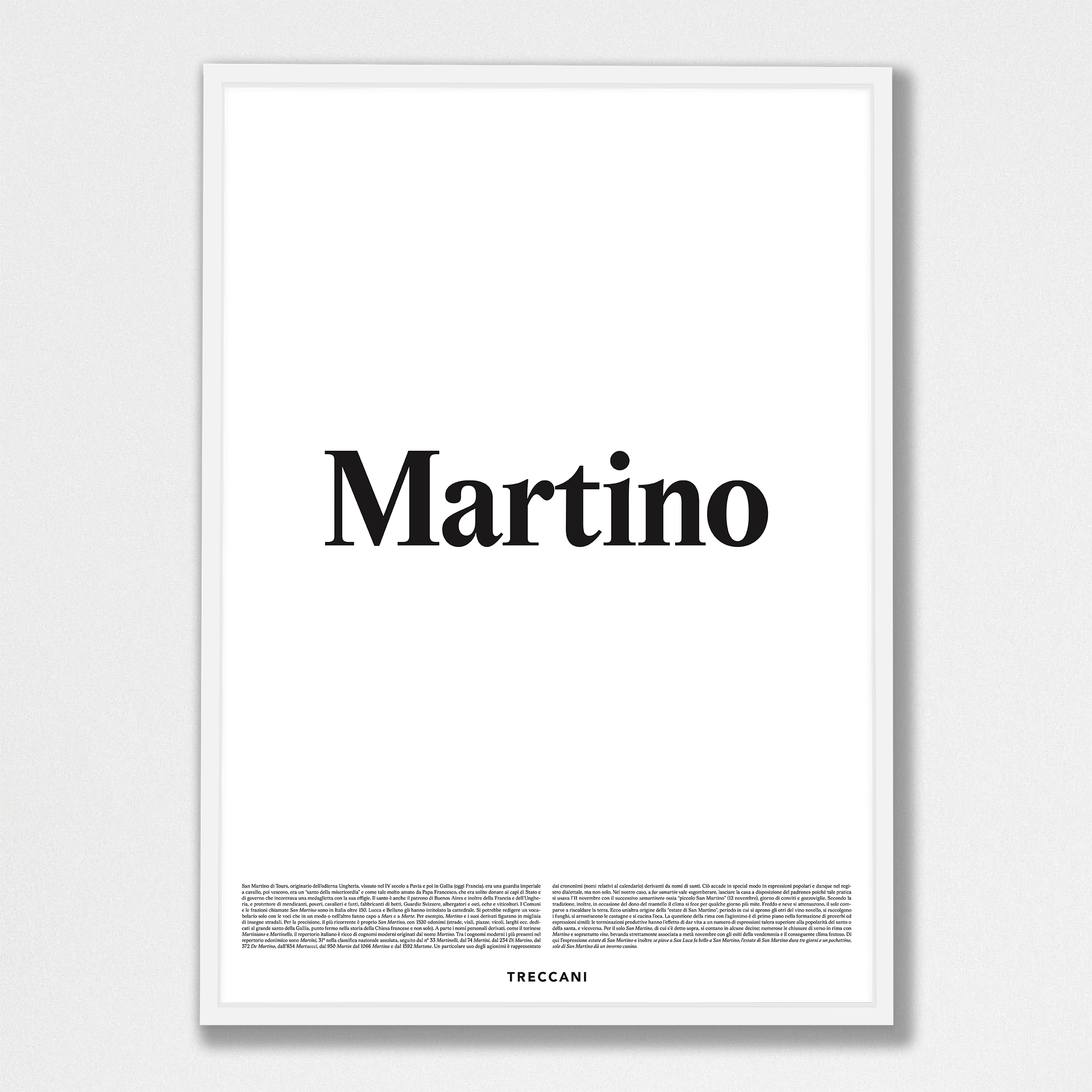 Martino 50x70 bianco Poster - Martino - immagine 1