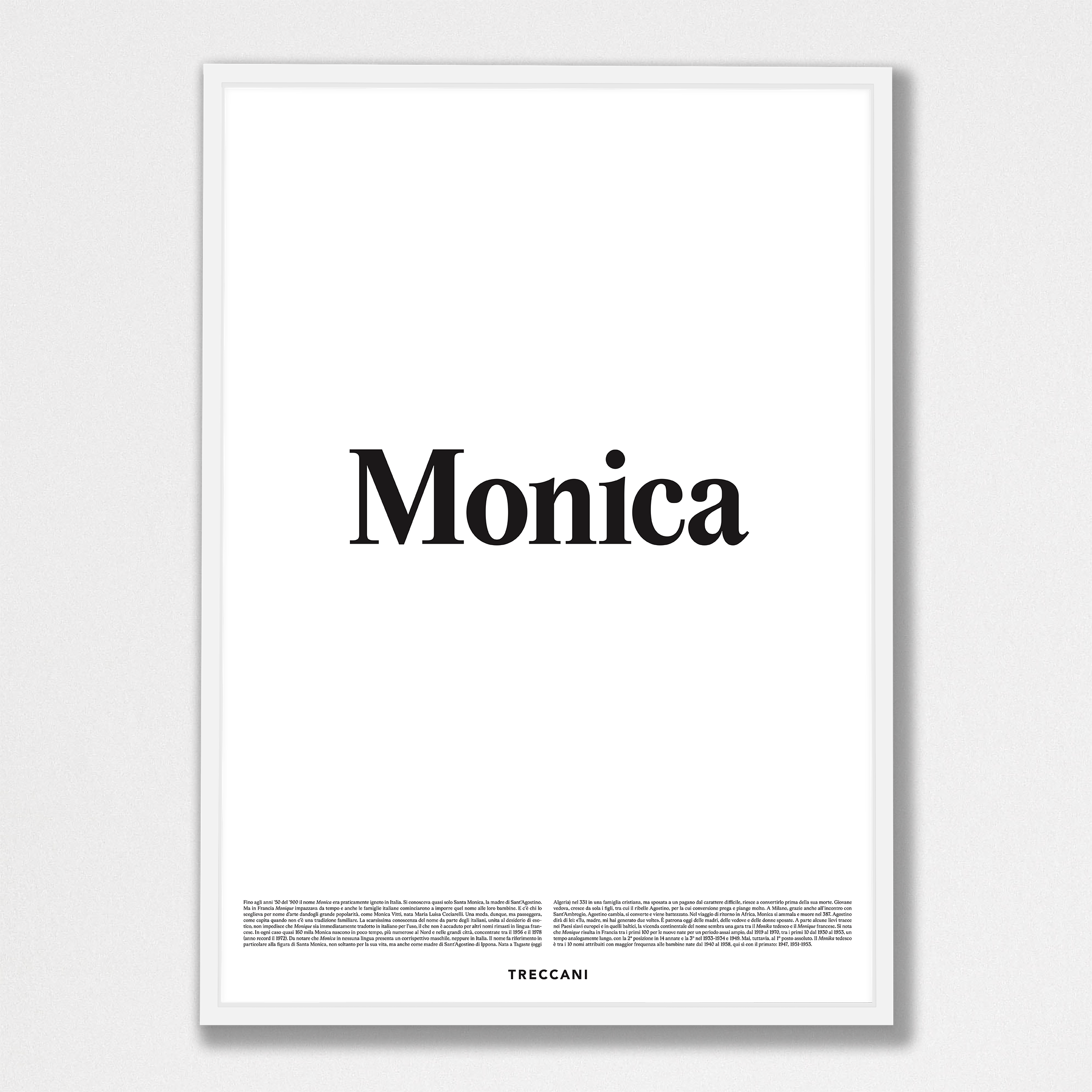 Monica 50x70 bianco Poster - Monica - immagine 1