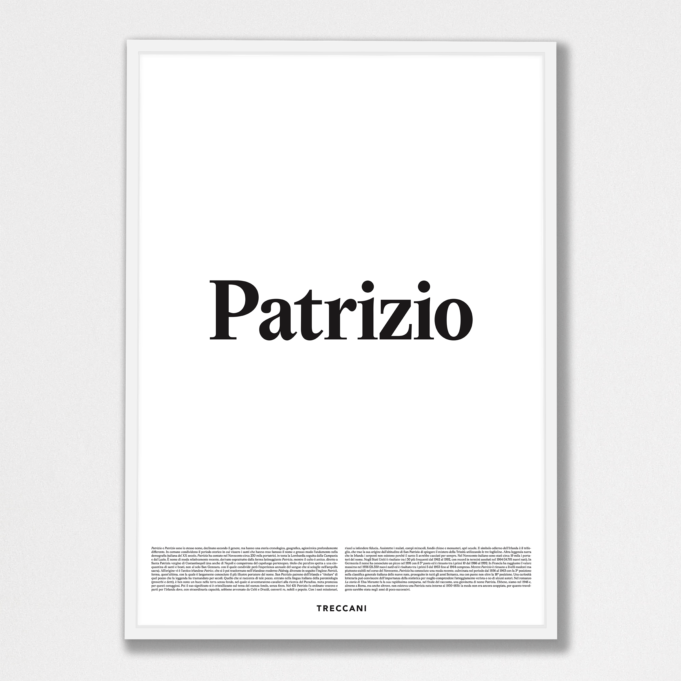 Patrizio 50x70 bianco Poster - Patrizio - immagine 1